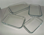 Rectangle baking glass dish
