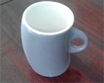 Ablique ceramic coffee mug