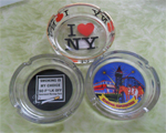 Souvenir glass ashtray