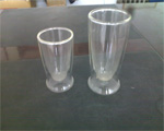 Double wall glass cup